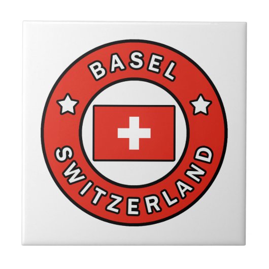 Basel Schweiz Fliese (Vorderseite)