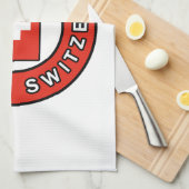 Basel Schweiz Geschirrtuch (Viertel Falte)