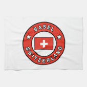 Basel Schweiz Geschirrtuch (Horizontal)