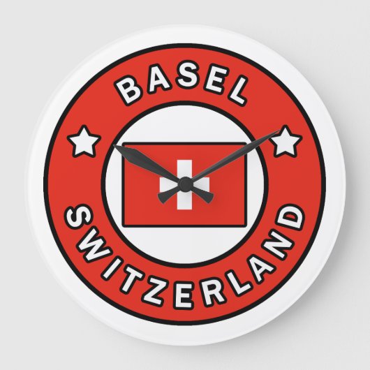 Basel Schweiz Große Wanduhr (Vorderseite)