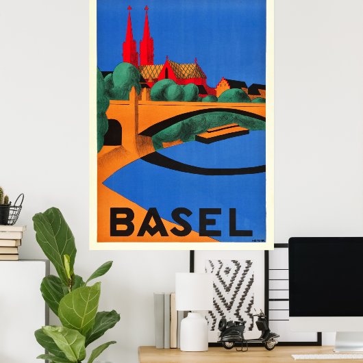 Basel - Schweiz Poster (Heimbüro)