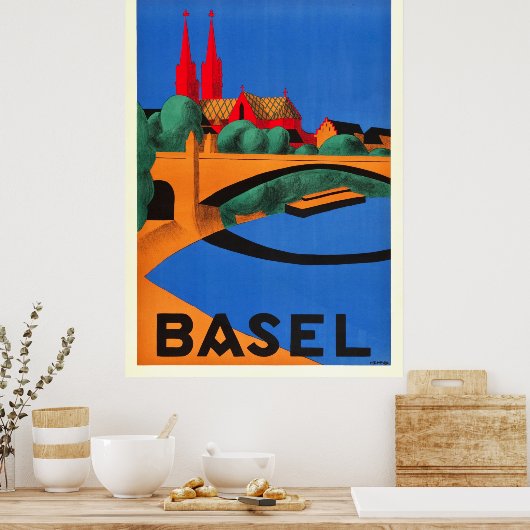 Basel - Schweiz Poster (Küche)