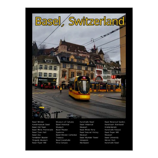 Basel, Schweiz Poster (Vorderseite)