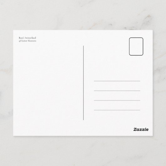 Basel, Schweiz Postkarte (Rückseite)