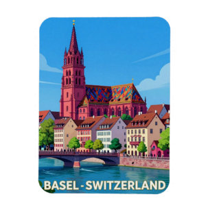 Basel Schweiz Reise Historische Sehenswürdigkeiten Magnet