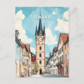 Basel Schweiz Reise Postkarte (Vorderseite)
