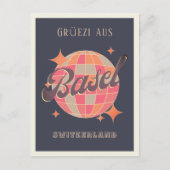 Basel Schweiz Schweiz Stadt Grüezi Grüße Postkarte (Vorderseite)