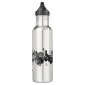 Basel Schweiz Skyline BW Edelstahlflasche (Rechts)