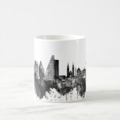 Basel Schweiz Skyline BW Kaffeetasse (Mittel)