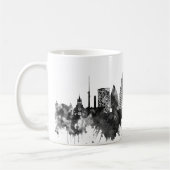 Basel Schweiz Skyline BW Kaffeetasse (Links)