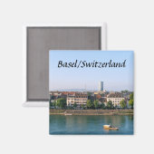 Basel/Schweiz - Souvenir Magnet (Vorderseite/Rückseite)