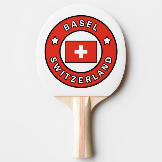 Basel Schweiz Tischtennis Schläger (Vorderseite)