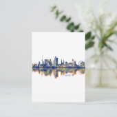Basel Skyline Feiertagspostkarte (Stehend Vorderseite)