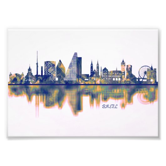 Basel Skyline Fotodruck (Vorne)
