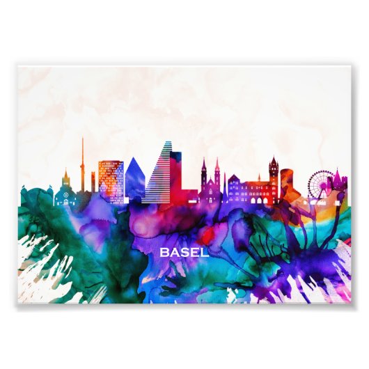 Basel Skyline Fotodruck (Vorne)