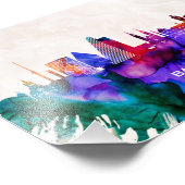 Basel Skyline Fotodruck (Ecke)