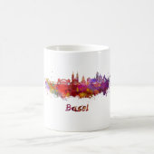 Basel skyline im Watercolor Kaffeetasse (Mittel)
