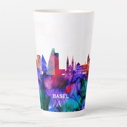 Basel Skyline Milchtasse (Vorderseite)