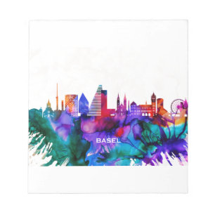 Basel Skyline Notizblock