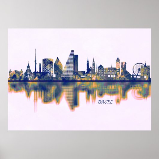 Basel Skyline Poster (Vorne)