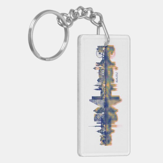 Basel Skyline Schlüsselanhänger (Vorderseite links)