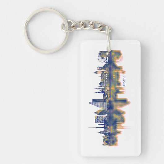 Basel Skyline Schlüsselanhänger (Vorderseite)