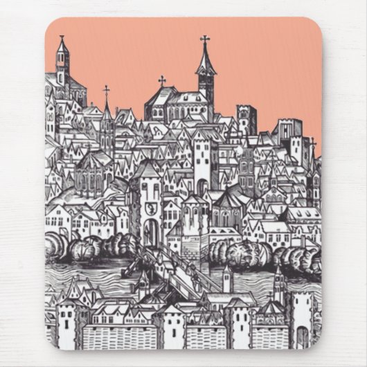 Basel Stadt im Nordwesten der Schweiz Mousepad (Vorne)