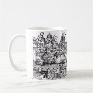Basel Stadt in der Nordwestschweiz Kaffeetasse
