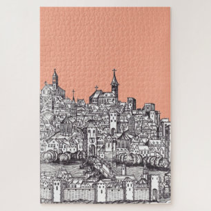 Basel Stadt in der Nordwestschweiz Puzzle