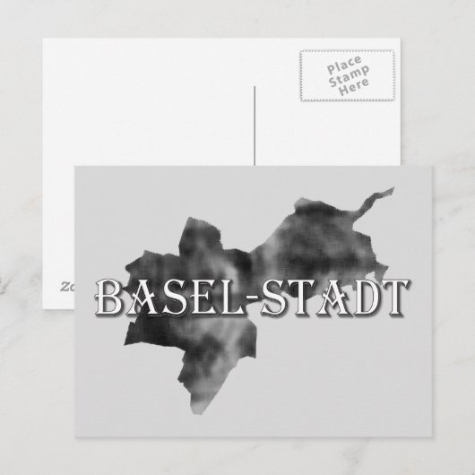 Basel-Stadt Postkarte (Vorne/Hinten)
