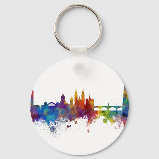 Basel Switzerland Skyline Schlüsselanhänger (Vorderseite)