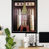 Basel Switzerland Vintage Travel Poster (Heimbüro)