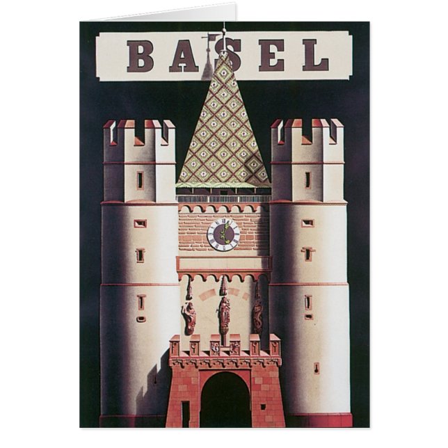 Basel Vintage Travel Poster (Vorne)
