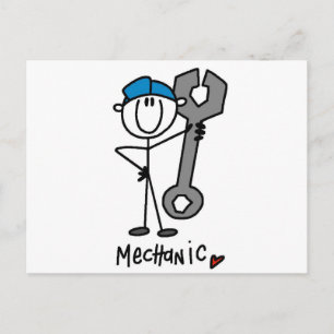 Basemechaniker-T-Shirts und Geschenke Postkarte