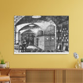 Basement of the Bank of France in Paris, 1897 Leinwanddruck (Insitu (Wohnzimmer))