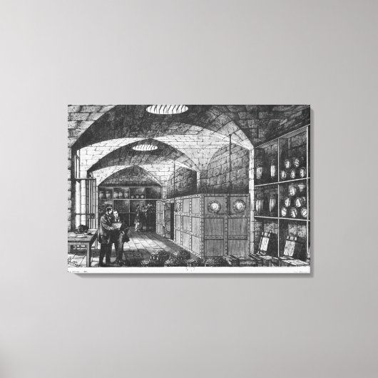 Basement of the Bank of France in Paris, 1897 Leinwanddruck (Vorderseite)