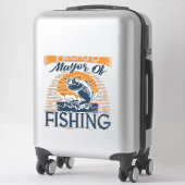 Basenfischerei auf Übersee Aufkleber (Koffer)