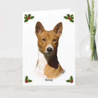 Basenji 9L034D-09 Feiertagskarte