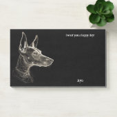 Basenji Abstrakt Art Dog Name Post-it Klebezettel (Büro)