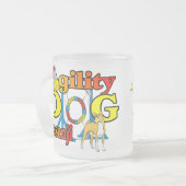 Basenji Agility Geschenke Mattglastasse (Vorderseite Links)