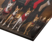 Basenji an der Weihnachtsfeier am Feuerplatz Schneidebrett (Ecke)