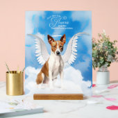 Basenji Angel Dog Name Pet Memorial Acrylschild (Hochzeit)