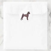 Basenji-BESTE FREUNDIN Runder Aufkleber (Tasche)