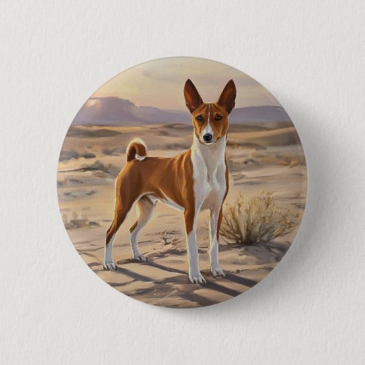Basenji Button (Vorderseite)