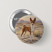 Basenji Button (Vorne & Hinten)