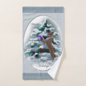 Basenji Christmas Badhandtuch Set (Handtuch)