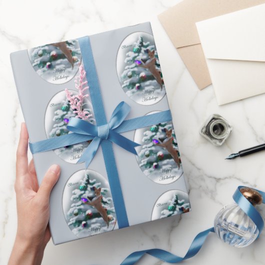 Basenji Christmas Geschenkpapier (Schenken)