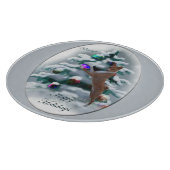 Basenji Christmas Schneidebrett (Ecke)