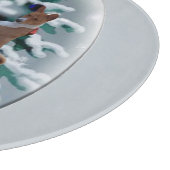 Basenji Christmas Schneidebrett (Ecke)