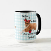 Basenji & Coffee Hundemutter Tasse (VorderseiteRechts)